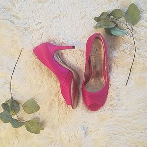 Adrianna Papell Hot Pink Heels